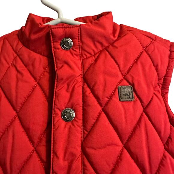 JANIE AND JACK Red Quilted Puffer Vest Unisex Kids Size 2T Holiday Layering - Picture 6 of 6